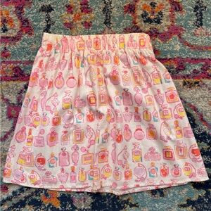 Lilly pulitzer perfume bottle skirt.